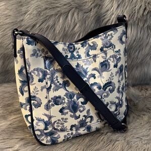 Patricia Nash Floral Patterned Leather Crossbody Bag